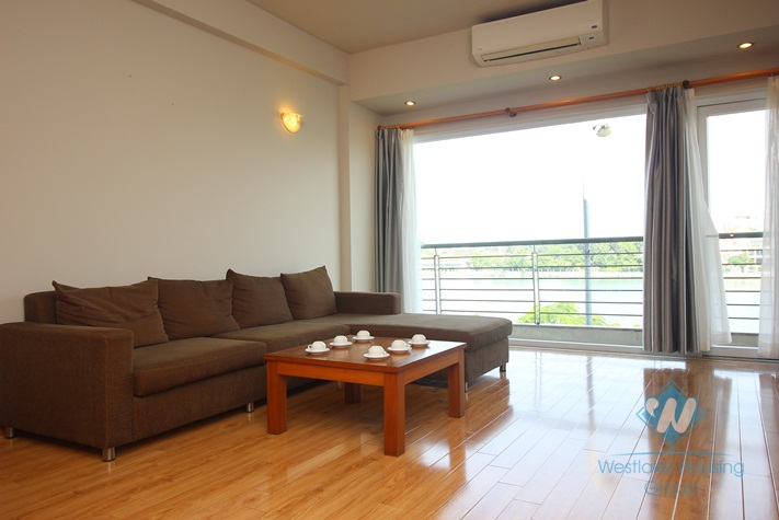 Beautiful apartment on the lake for lease in Tay Ho Hanoi